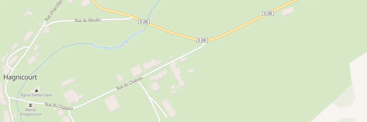 Plan du 12 Rue du Chateau à Hagnicourt