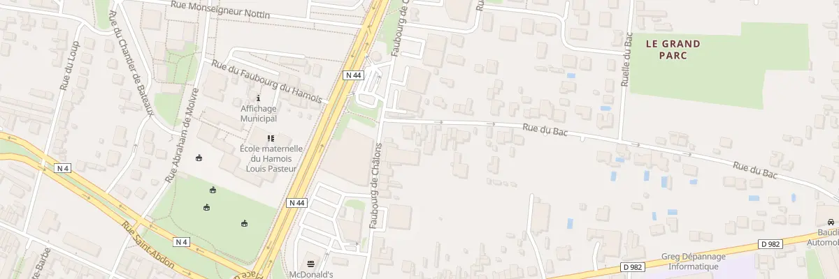 Plan du 7 Rue du Bac à Vitry-le-François
