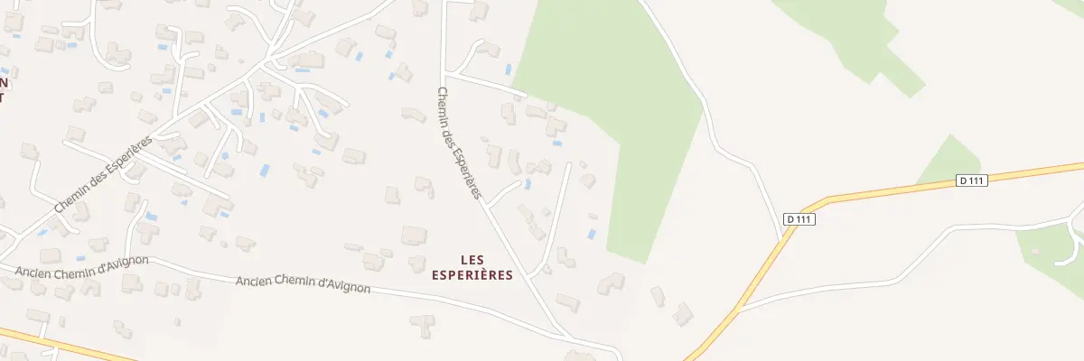 Plan du 1237 Che des Espérières à Valliguières