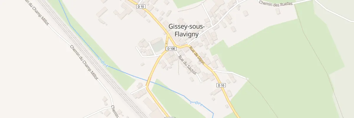 Plan du 2 Rue du Sachot à Gissey-sous-Flavigny