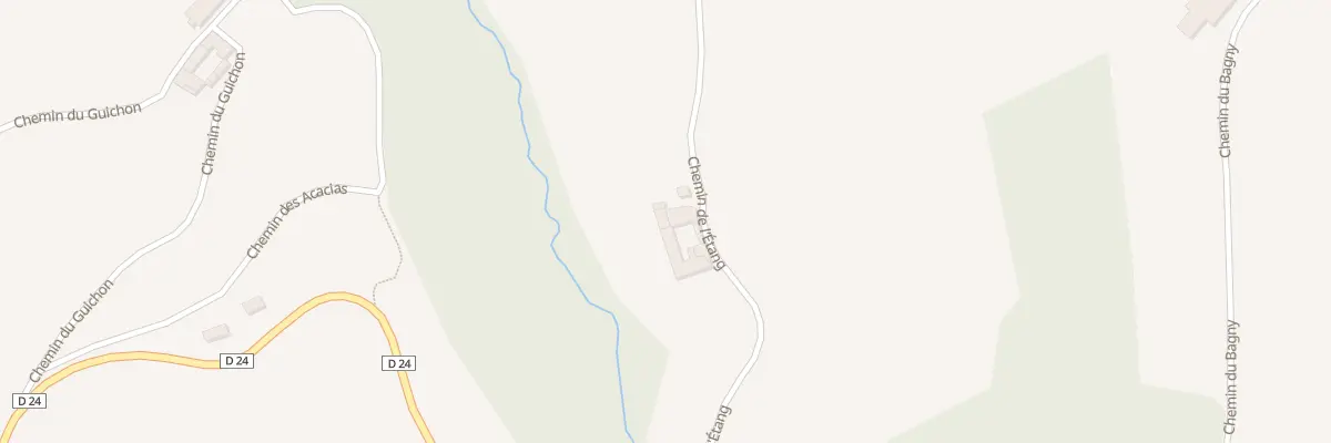 Plan du 587 Che de l’Etang à Chevinay