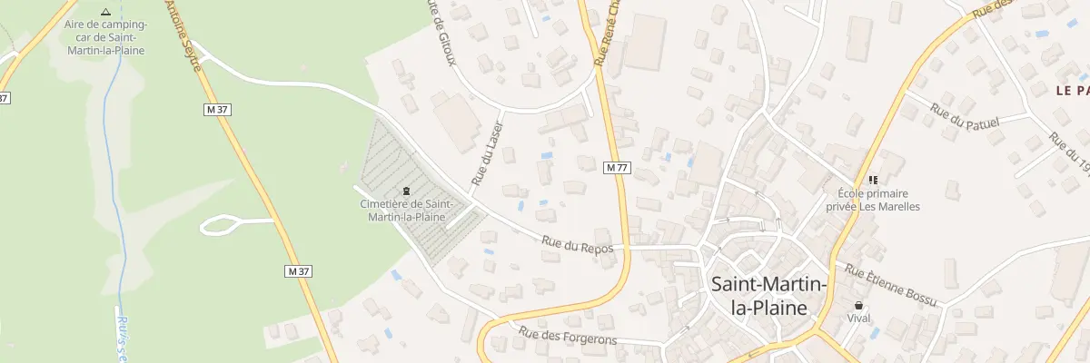 Plan du 6 Rue du Repos à Saint-Martin-la-Plaine