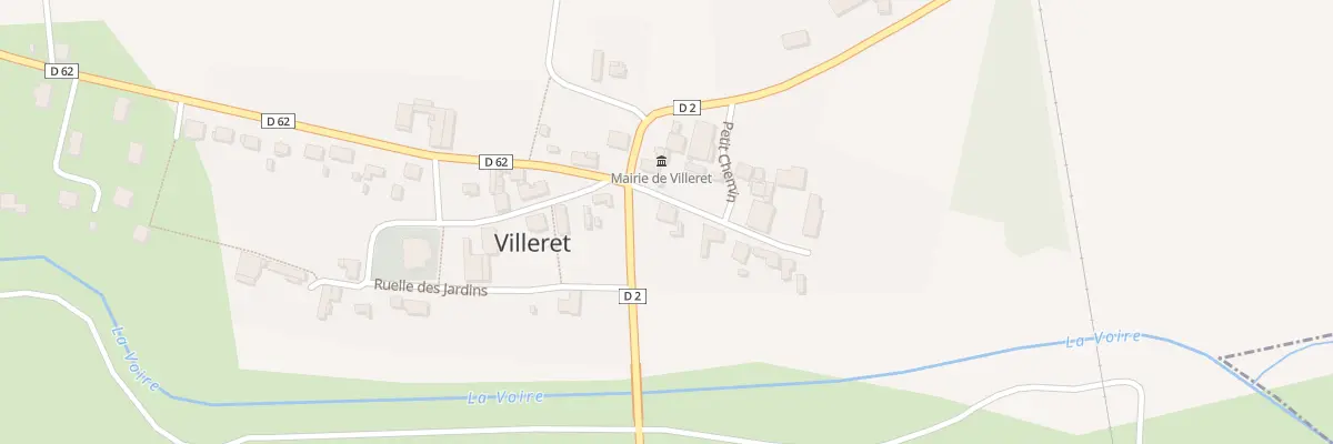 Plan du 2 Rue du Gué à Villeret