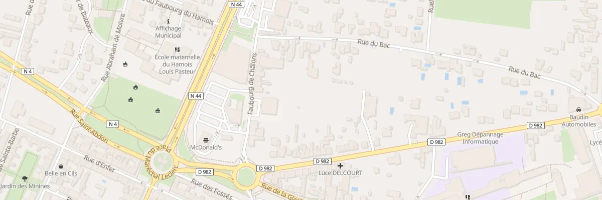 Plan du 15 Rue du Bac à Vitry-le-François