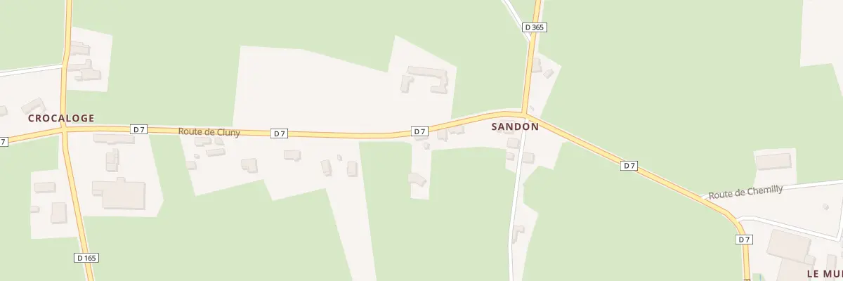 Plan du 5091 Sandon à La Vineuse sur Fregande