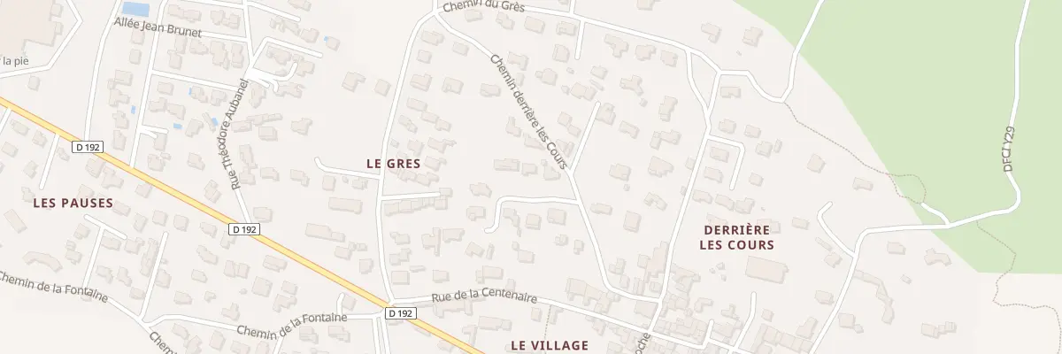 Plan du 5408 Che Derrière Les Cours à Saint-Hilaire-d’Ozilhan