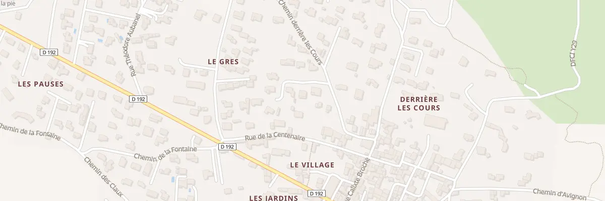 Plan du 5304 Che Derrière Les Cours à Saint-Hilaire-d’Ozilhan