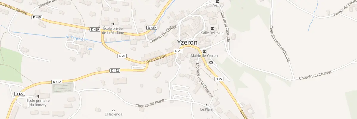 Plan du 1 Mte des Jardins à Yzeron