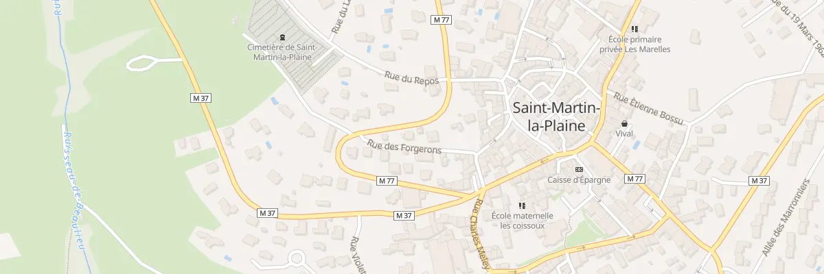 Plan du 8 Rue des Forgerons à Saint-Martin-la-Plaine