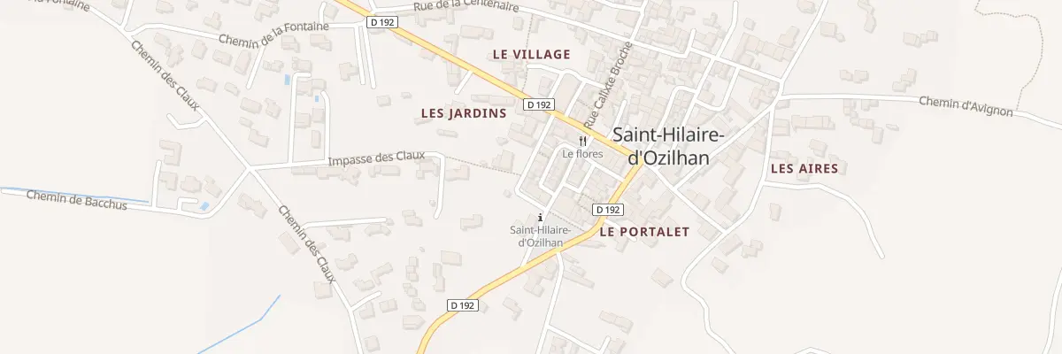 Plan du 9 Rue des Remparts à Saint-Hilaire-d’Ozilhan