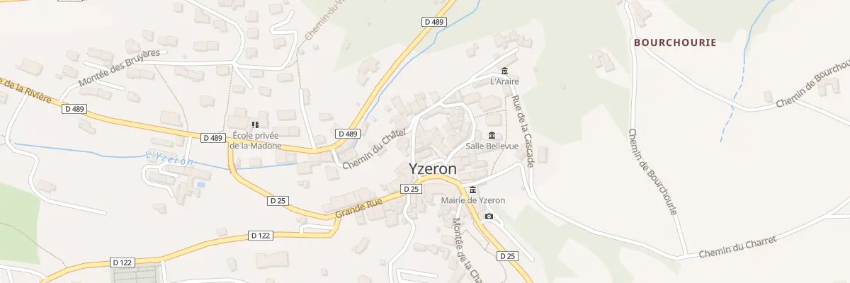Plan du 8 Pl Centrale à Yzeron