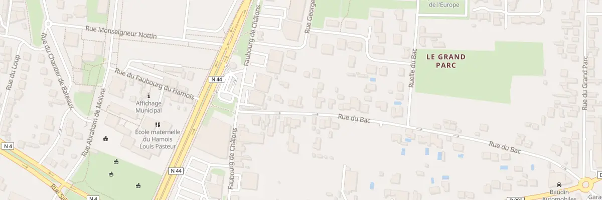 Plan du 14 Rue du Bac à Vitry-le-François