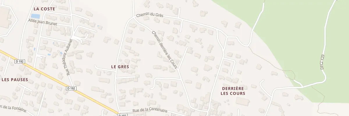 Plan du 9 Che Derrière Les Cours à Saint-Hilaire-d’Ozilhan