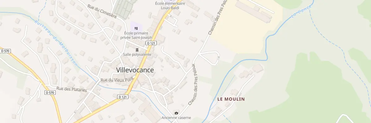 Plan du 5512 Le Village à Villevocance