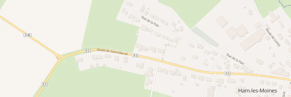 Plan du 25 Rte de Saint Marcel à Ham-les-Moines