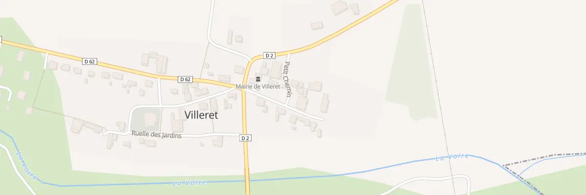 Plan du 2 Petit Chemin à Villeret