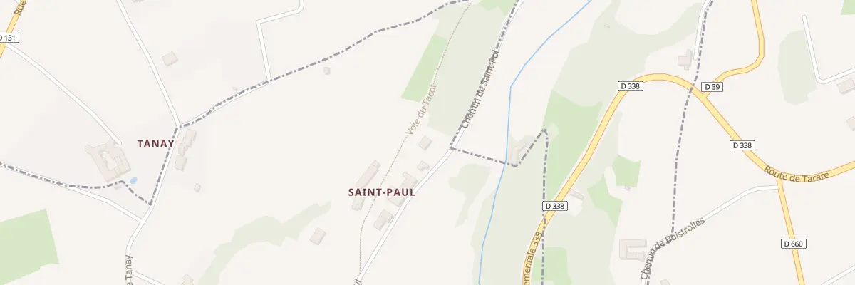Plan du 695 Rte de Saint Paul à Légny