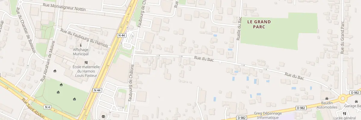 Plan du 29 Rue du Bac à Vitry-le-François