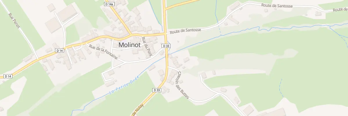 Plan du 1 Pl de la Saugerie à Molinot