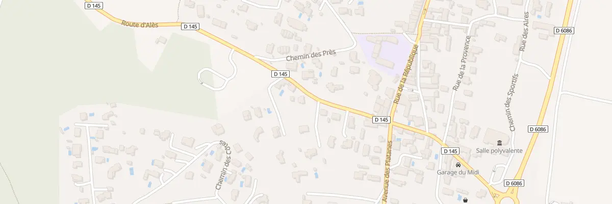 Plan du 5227 Rte d’Alès à Connaux