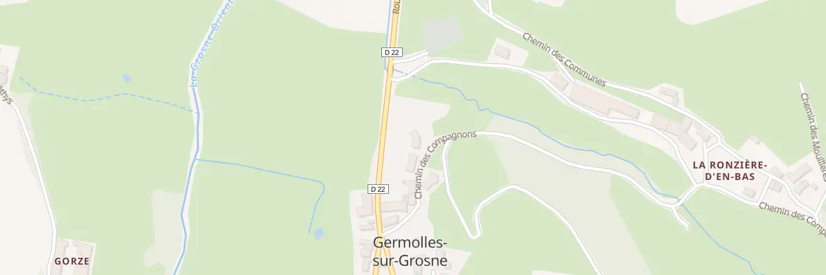 Plan du 5200F La Priere à Germolles-sur-Grosne