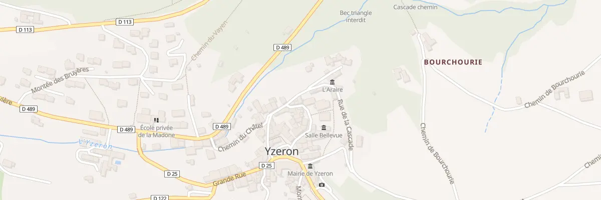 Plan du 2 Mte de l’Eglise à Yzeron