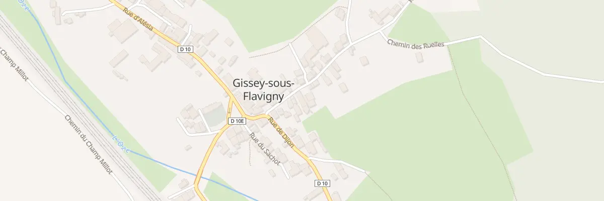 Plan du 6 Rue de la Ville Amont à Gissey-sous-Flavigny