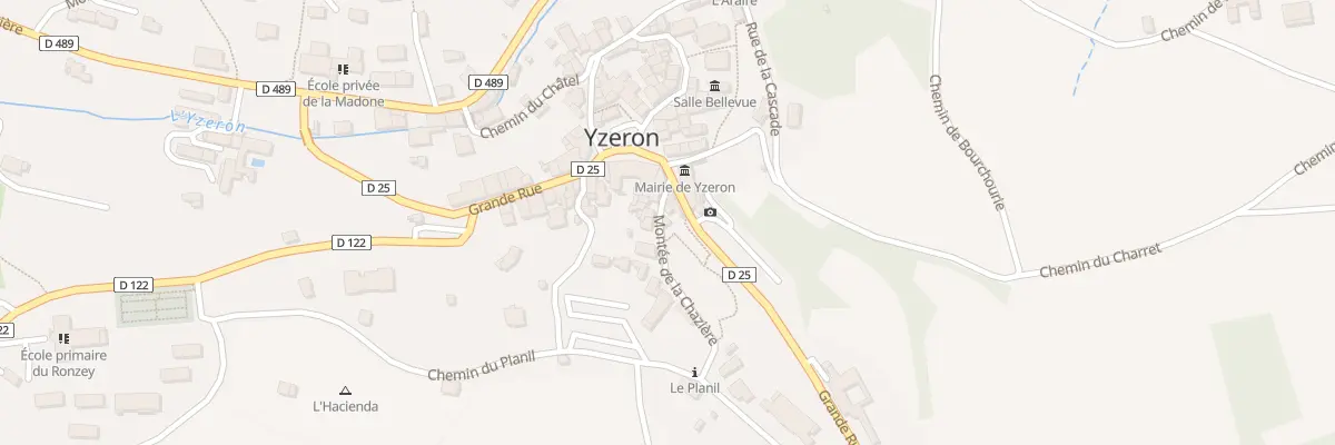 Plan du 5 Mte de la Chazière à Yzeron