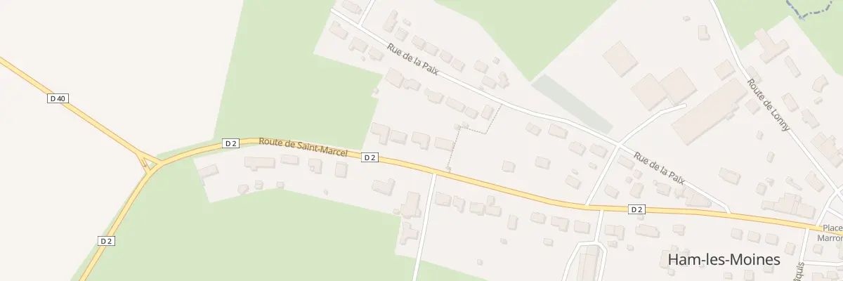 Plan du 23 Rte de Saint Marcel à Ham-les-Moines