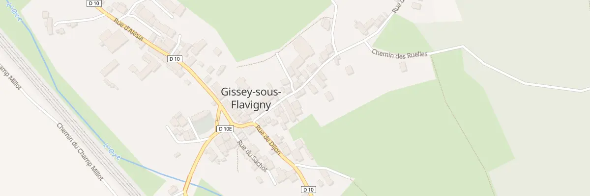 Plan du 8 Rue de la Ville Amont à Gissey-sous-Flavigny