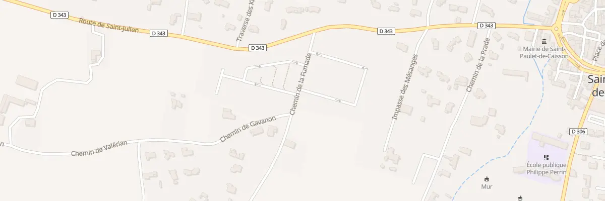 Plan du 5762 La Prade à Saint-Paulet-de-Caisson