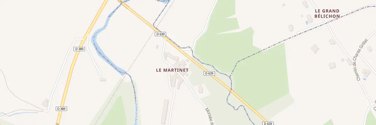 Plan du 5128 Rte du Martinet à Chevinay