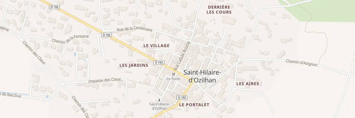 Plan du 3 Rue Calixte Broche à Saint-Hilaire-d’Ozilhan