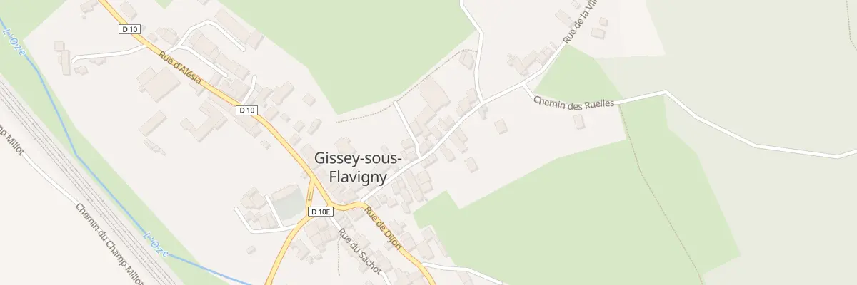 Plan du 5 Rue de la Ville Amont à Gissey-sous-Flavigny
