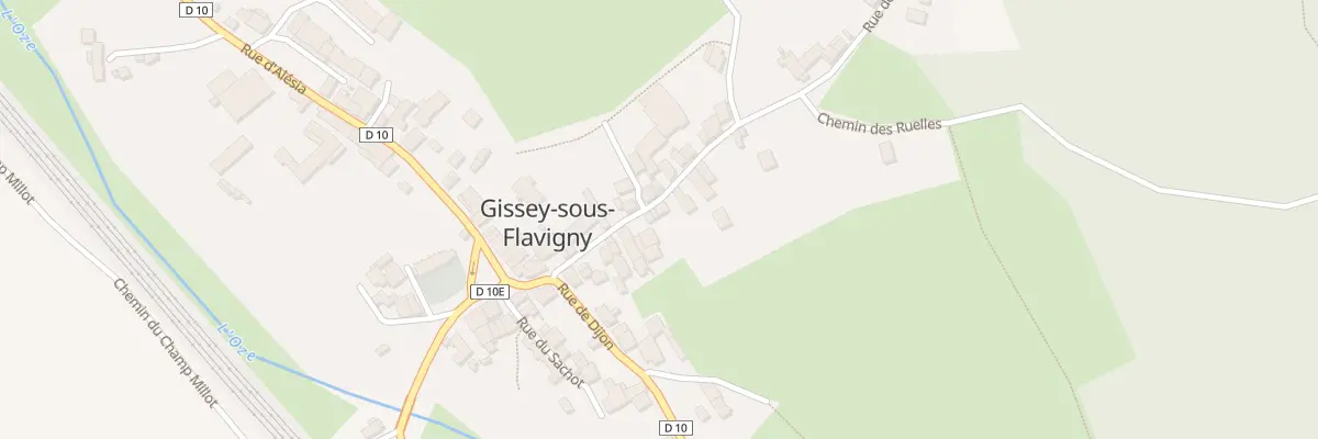 Plan du 8B Rue de la Ville Amont à Gissey-sous-Flavigny