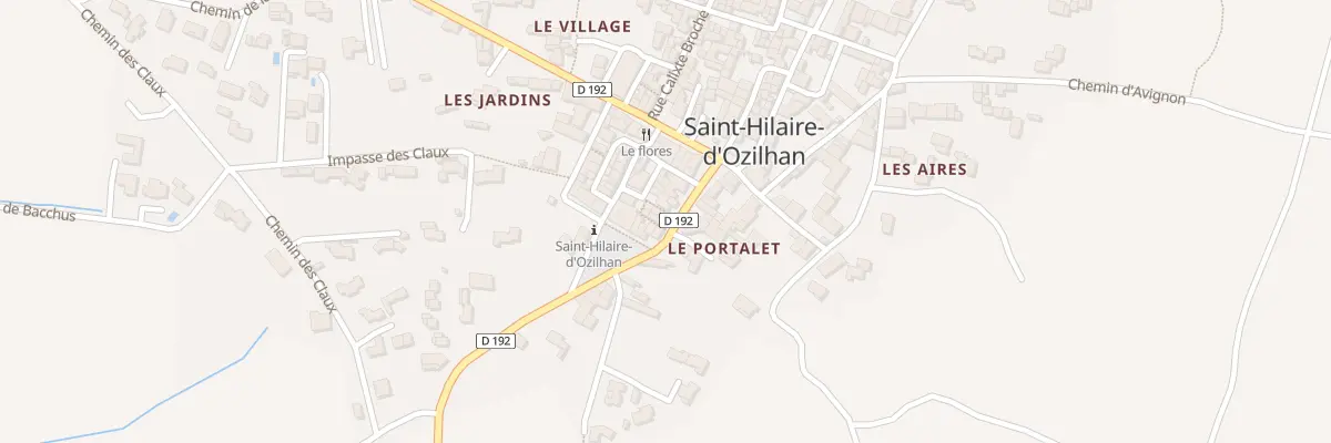 Plan du 9 Av de la Tour à Saint-Hilaire-d’Ozilhan