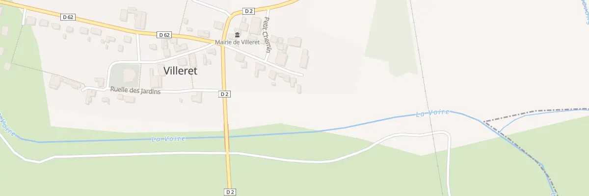 Plan du 8 Rue du Gué à Villeret