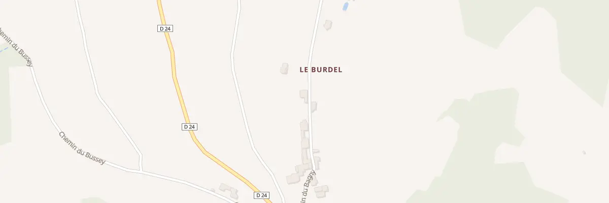 Plan du 197 Che du Bagny à Chevinay
