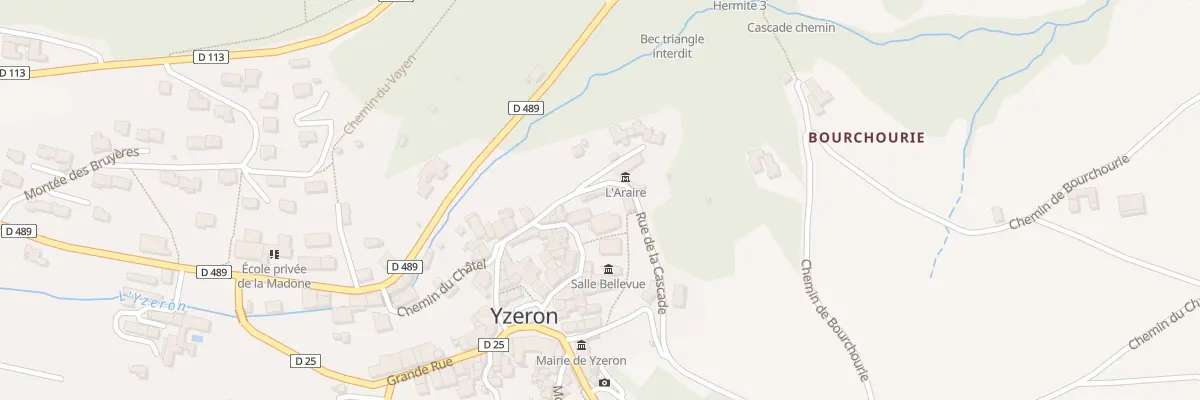 Plan du 12 Rue de la Cascade à Yzeron