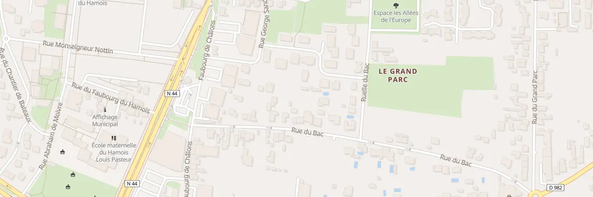 Plan du 20 Rue du Bac à Vitry-le-François