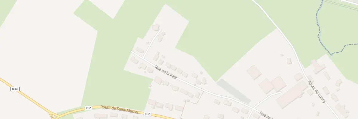 Plan du 13 Rue de la Paix à Ham-les-Moines