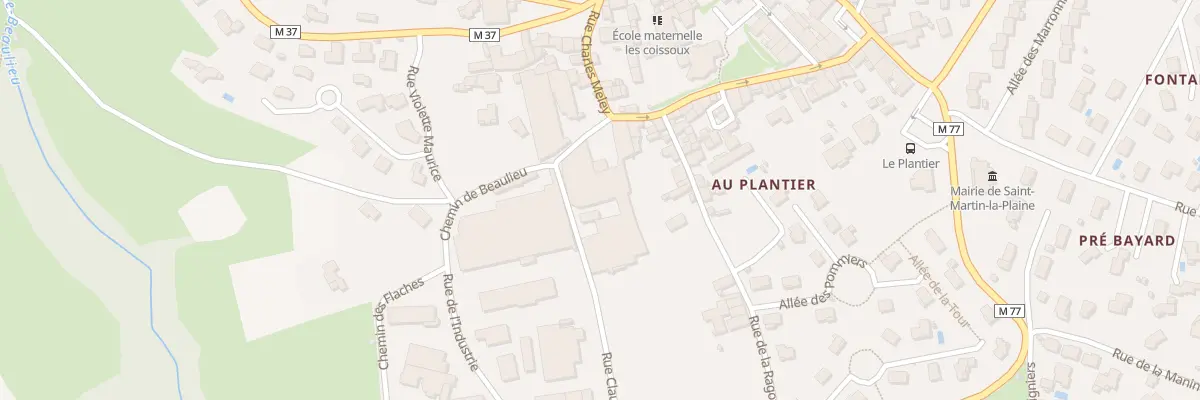 Plan du 43 Rue Marrel Bertholon à Saint-Martin-la-Plaine