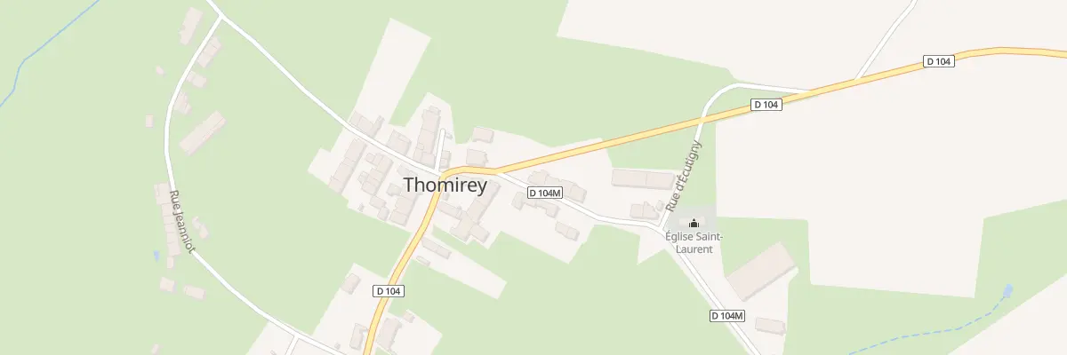 Plan du 1 Rue de l’Eglise à Thomirey