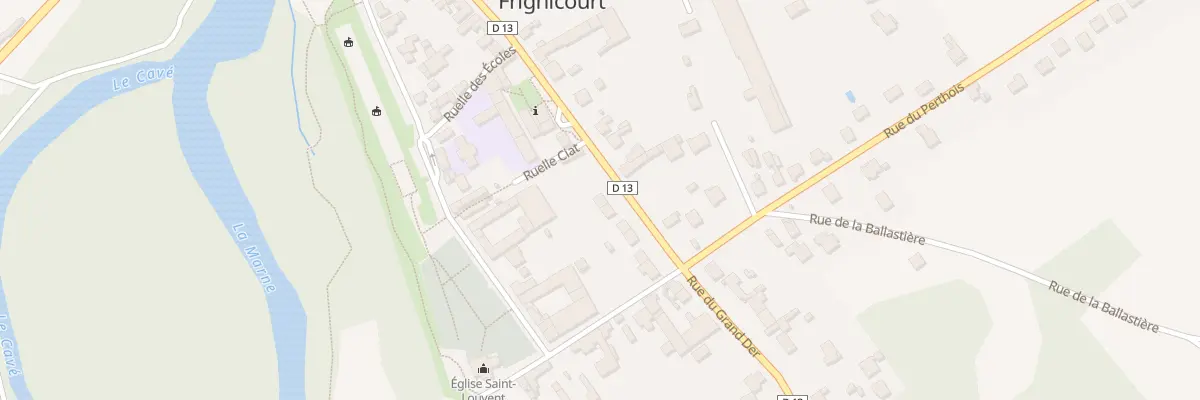 Plan du 15 Rue du Général Leclerc à Frignicourt