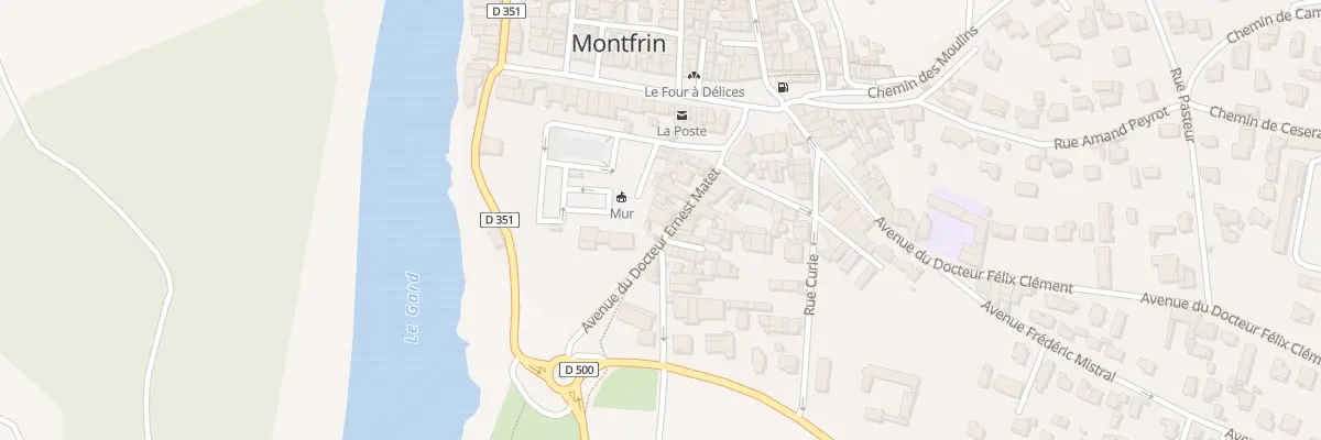 Plan du 16 Av du Docteur Matet à Montfrin