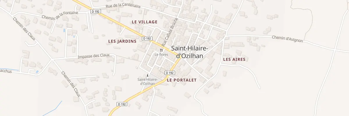 Plan du 1 Av de la Tour à Saint-Hilaire-d’Ozilhan