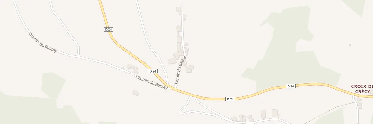 Plan du 66 Che du Bagny à Chevinay