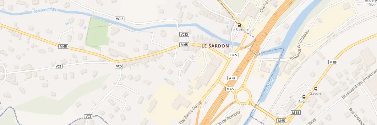 Plan du 73A Rue du Sardon à Genilac