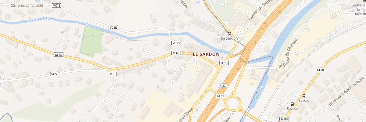 Plan du 113 Rue du Sardon à Genilac