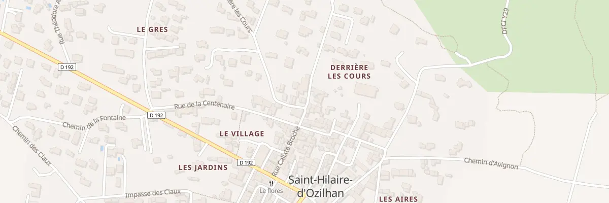 Plan du 2 Rue de l’Arceau à Saint-Hilaire-d’Ozilhan